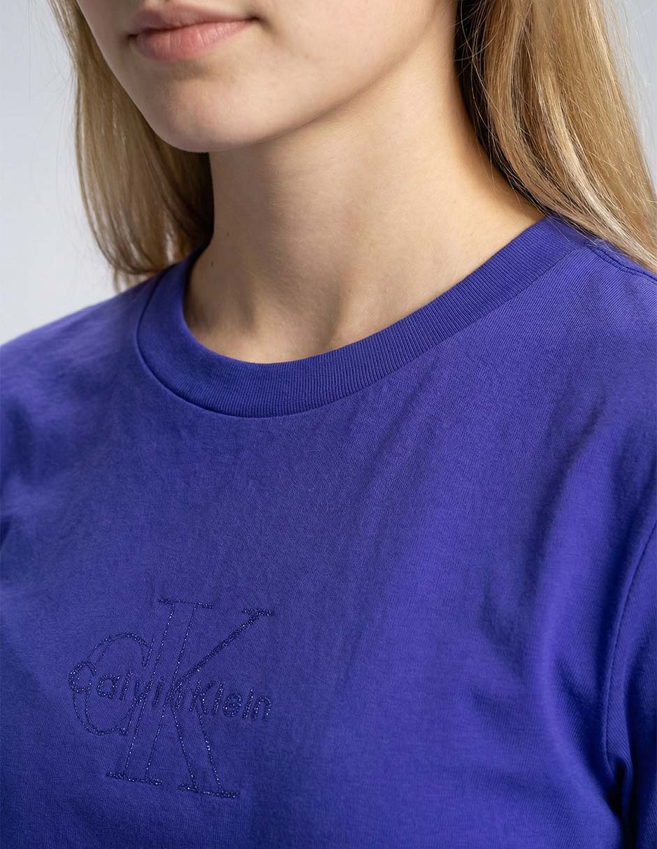 Playera manga corta cuello redondo para mujer 4