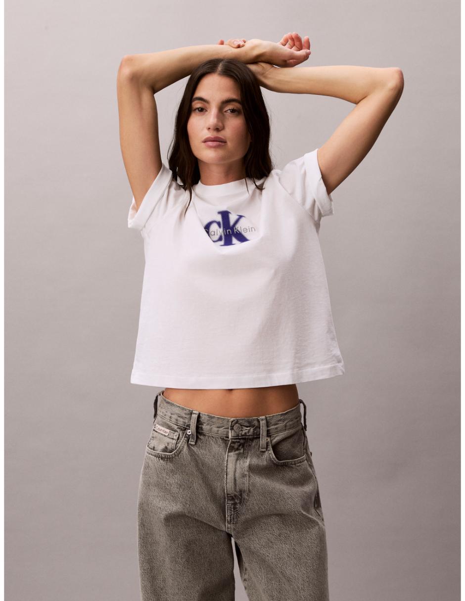 Playera manga corta cuello redondo para mujer 4