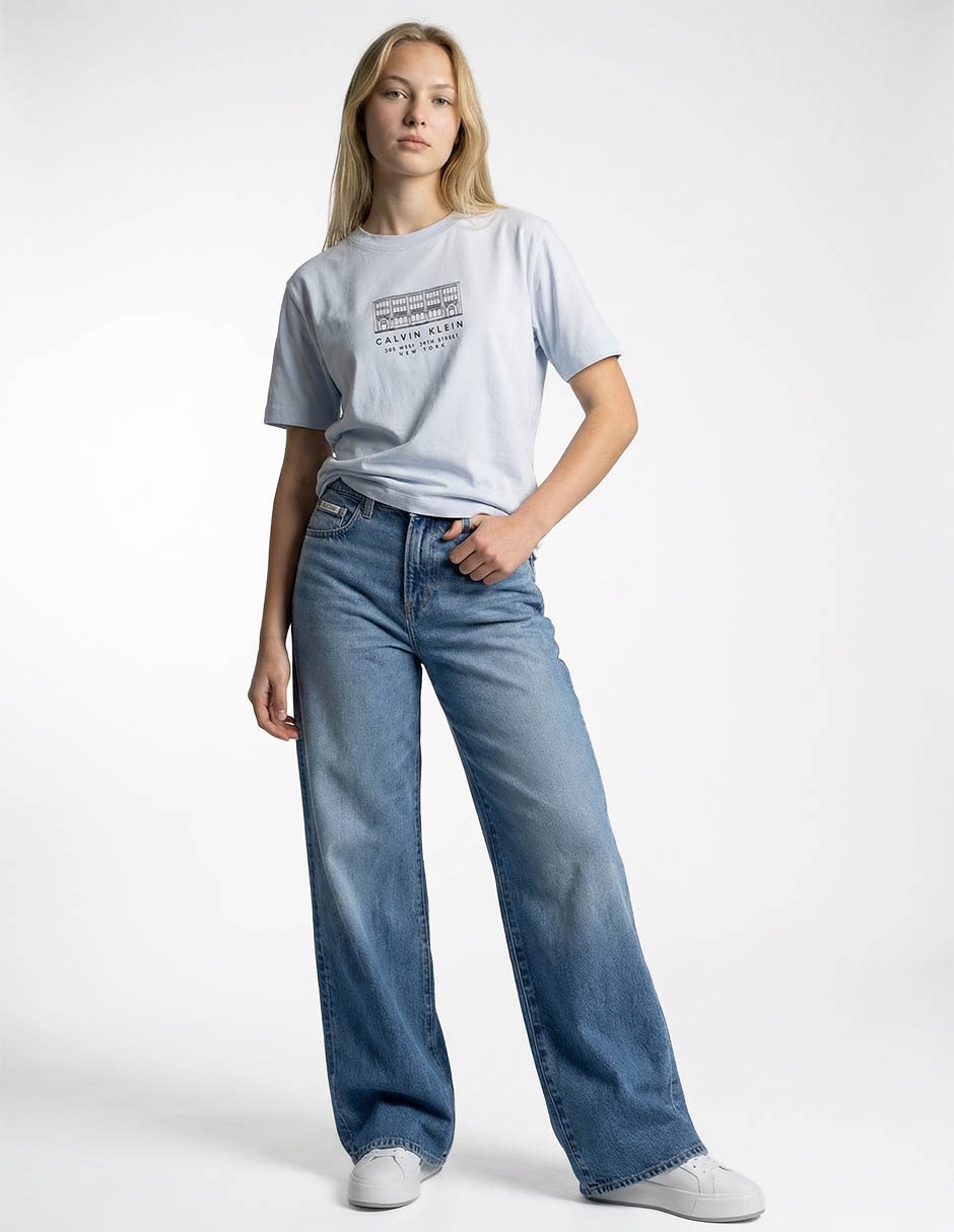 Playera manga corta cuello redondo para mujer 3