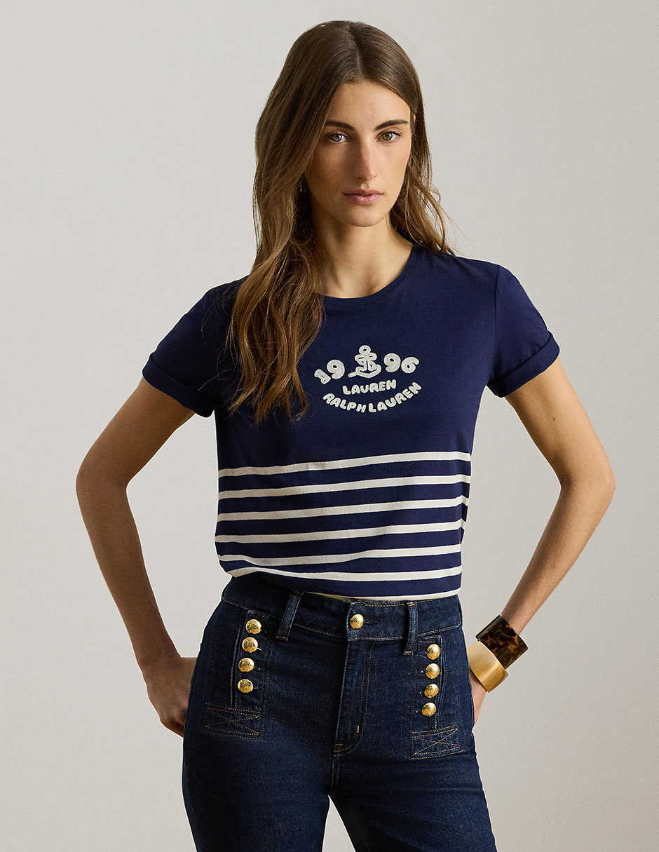 Blusa manga corta para mujer