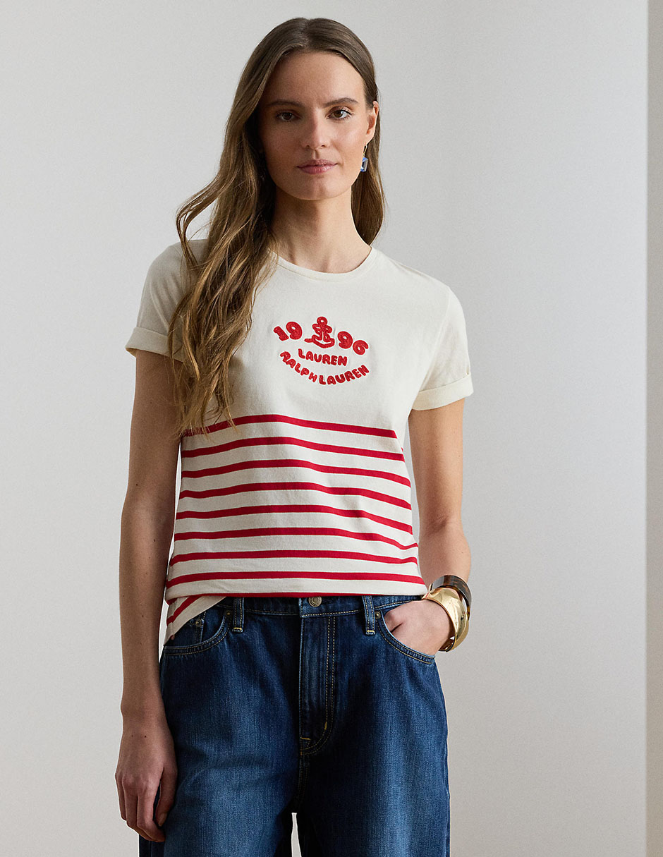 Blusa manga corta para mujer