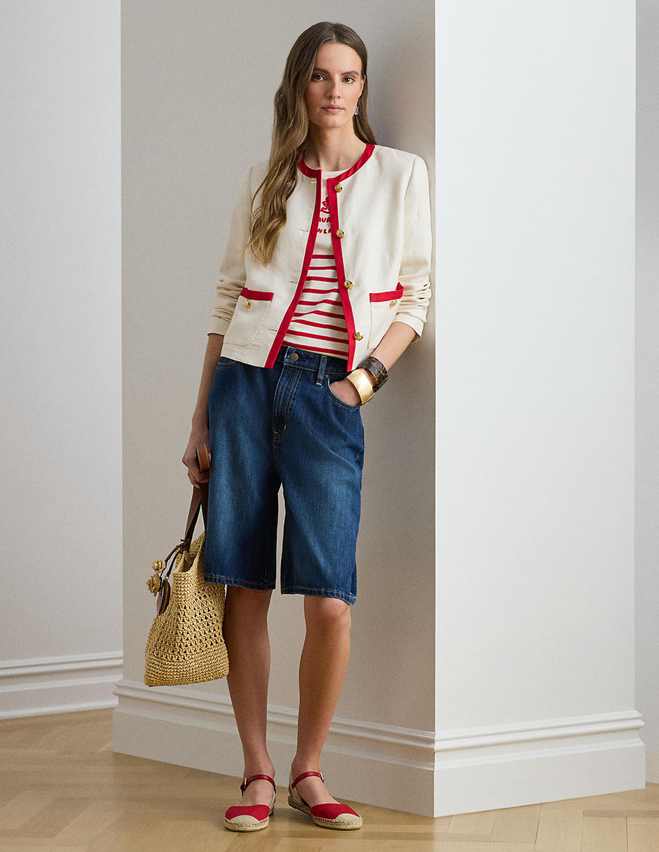 Blusa Lauren Ralph Lauren manga corta para mujer