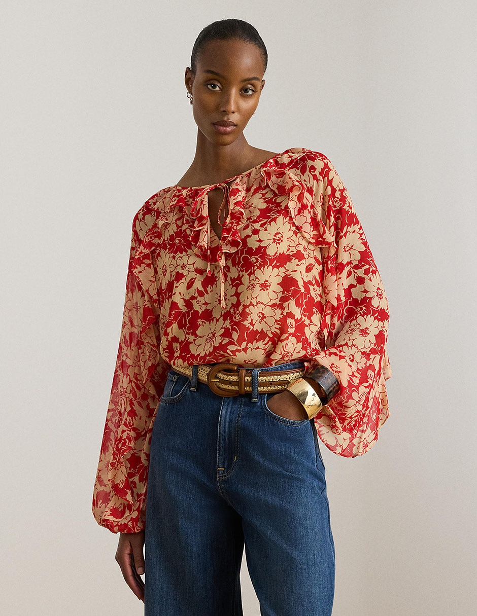 Blusa manga larga para mujer