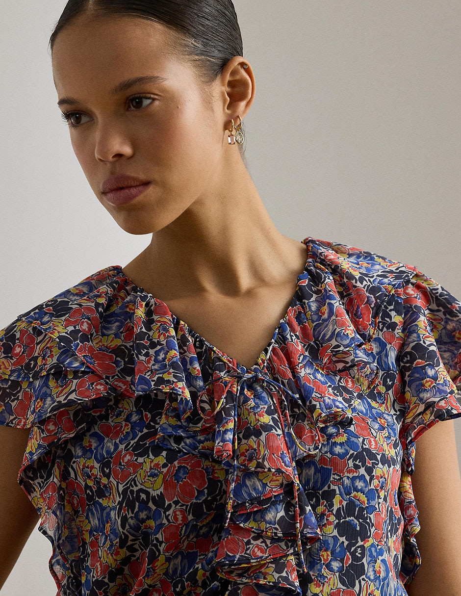 Blusa manga corta para mujer 4