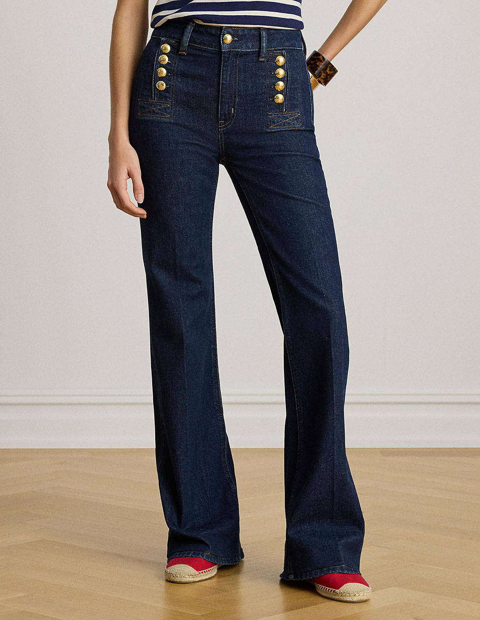 Jeans boot cintura baja para mujer