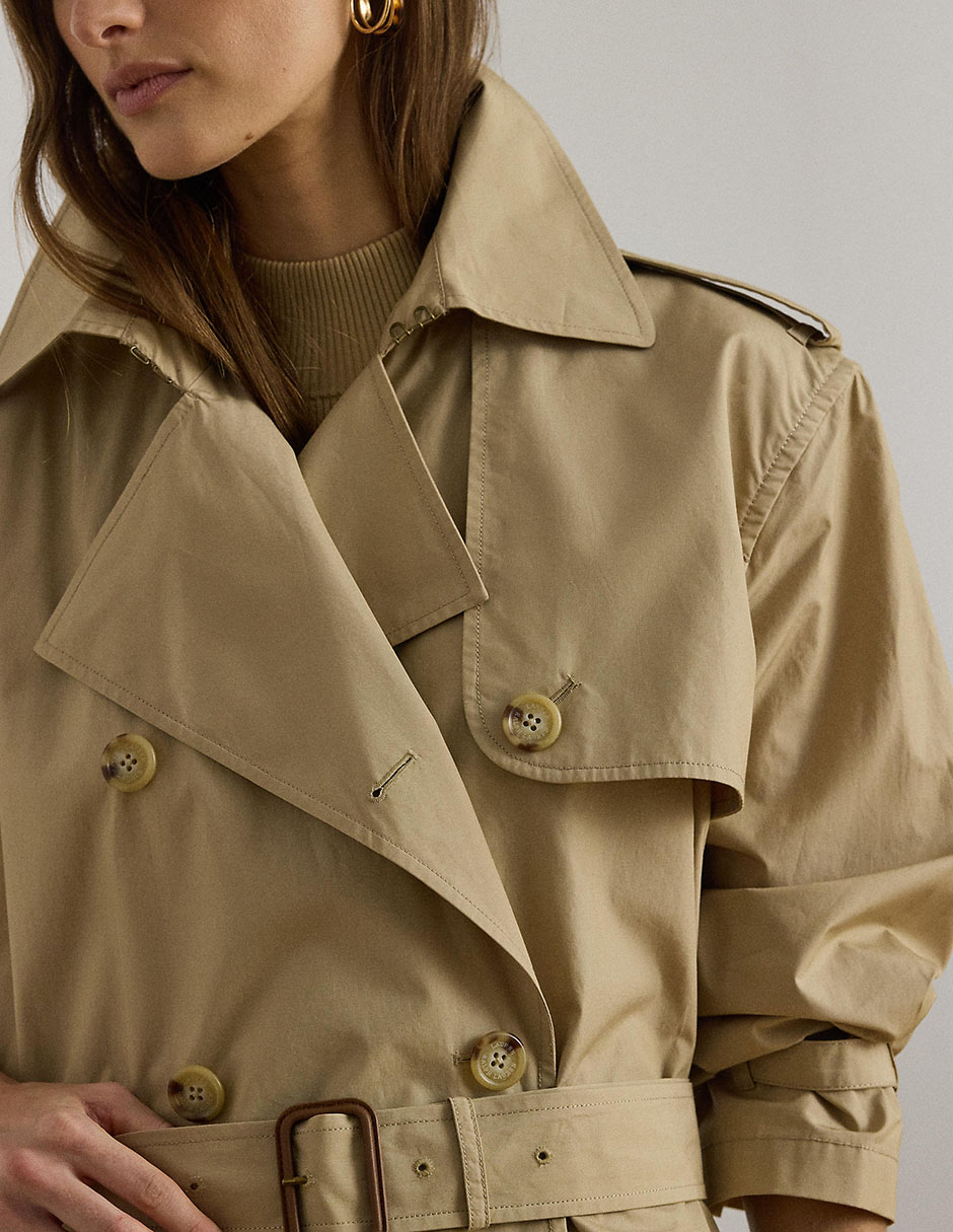 Gabardina con bolsillos para mujer 4