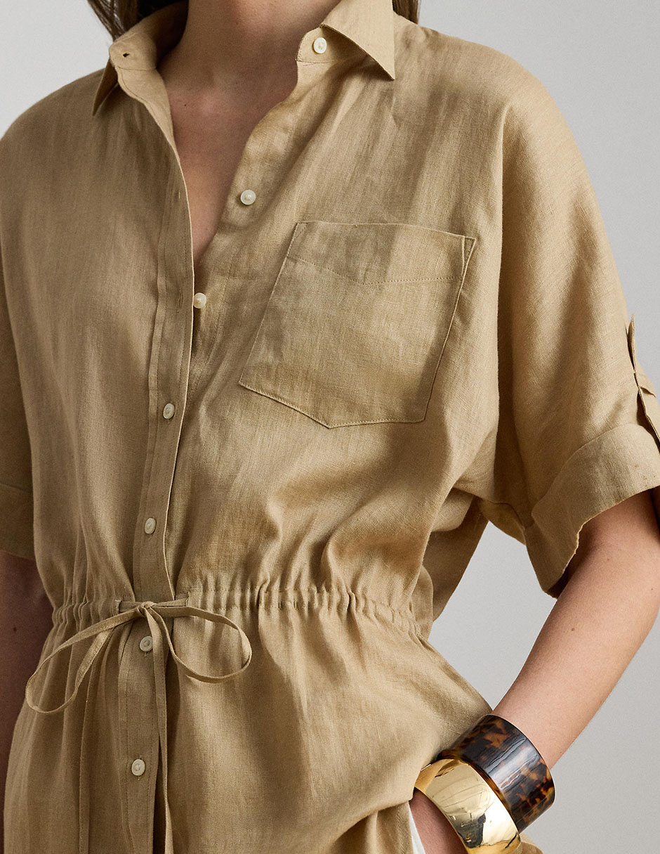 Blusa camisera manga al codo para mujer 4
