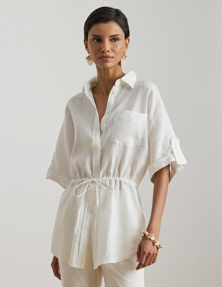 Blusa camisera manga al codo para mujer Blusa camisera manga al codo para mujer