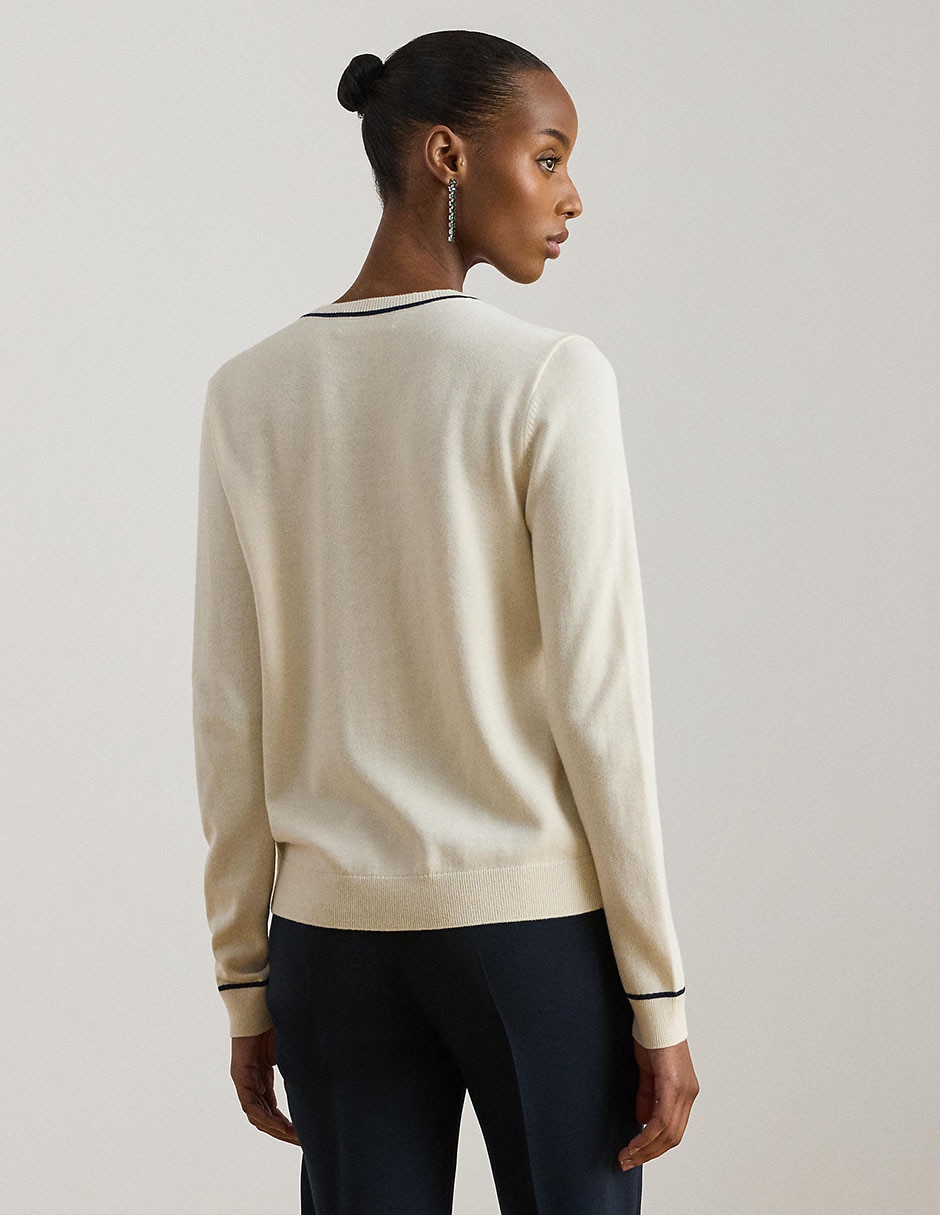 Suéter cuello redondo para mujer 2
