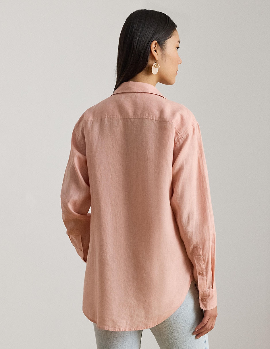 Blusa camisera manga larga para mujer 2