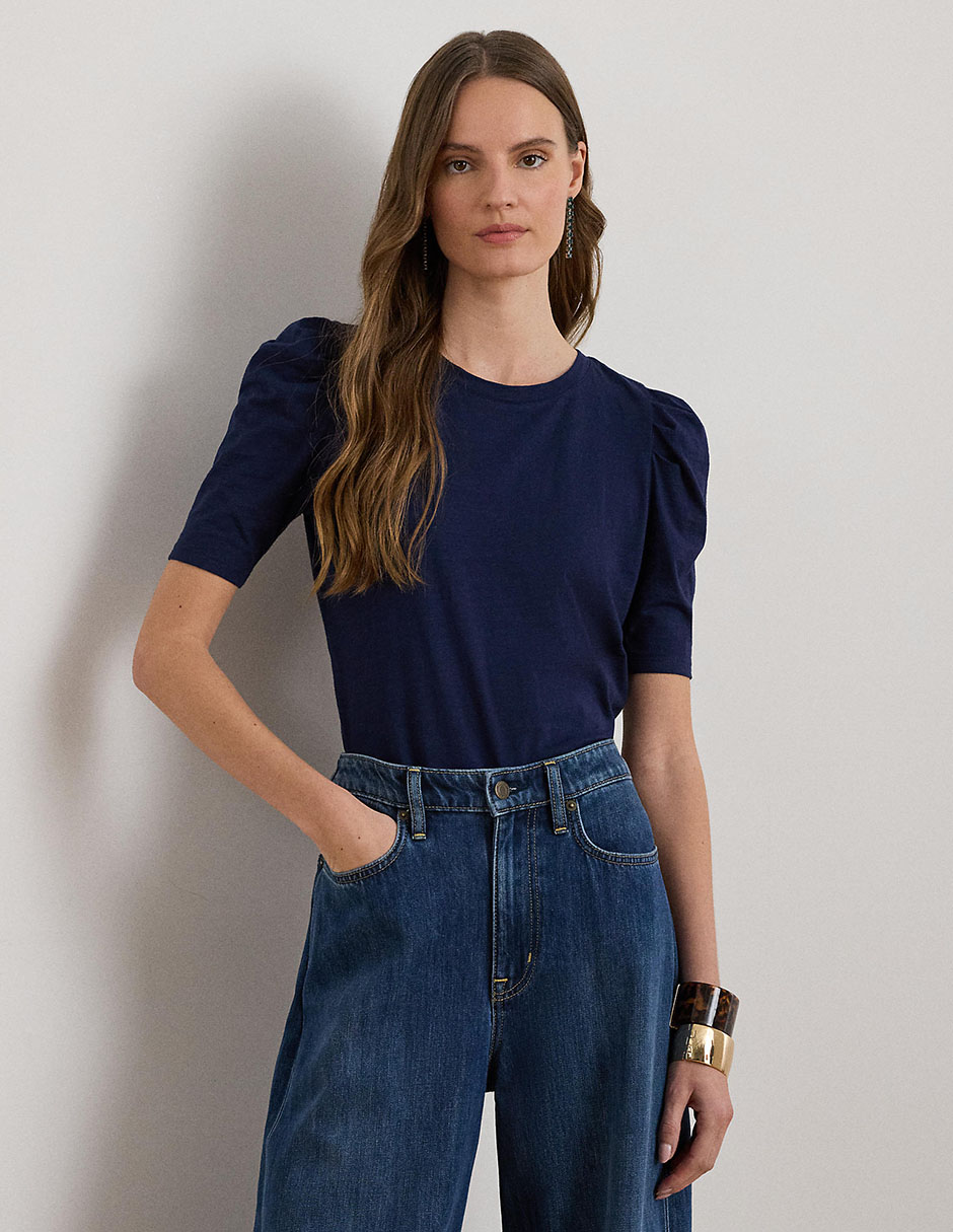 Blusa manga corta para mujer