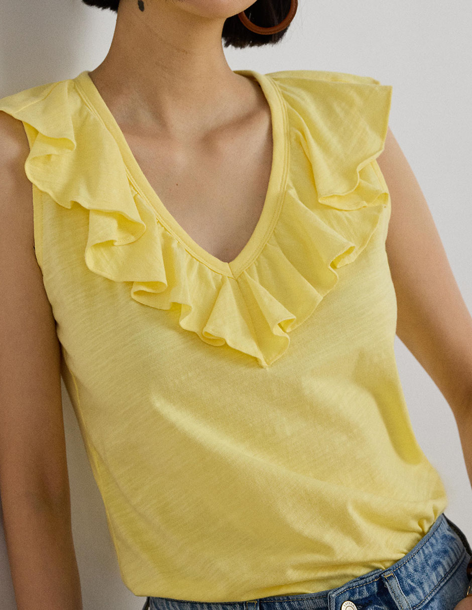 BLUSA LAUREN RALPH LAURE, CH, AMARILLO