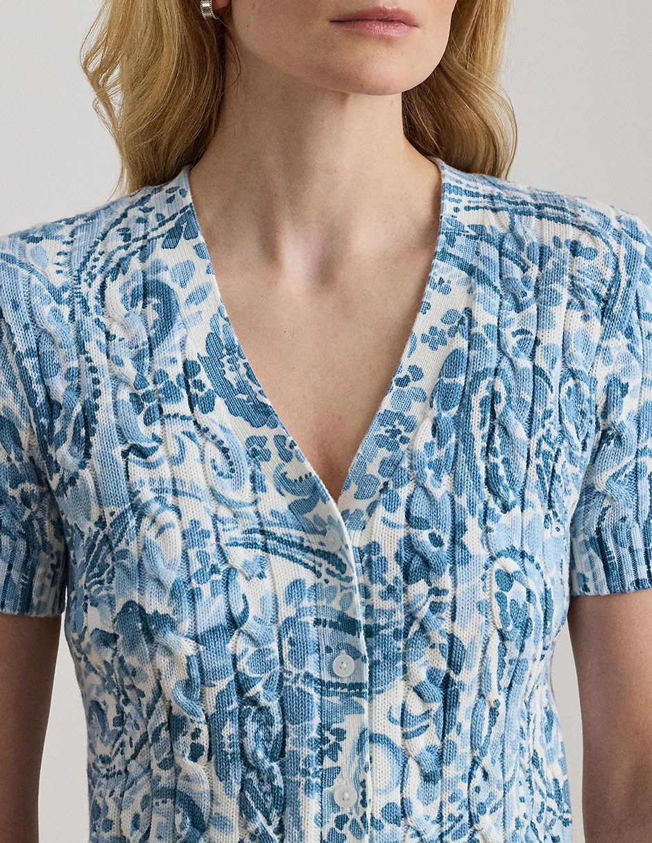 Suéter cuello V para mujer 4