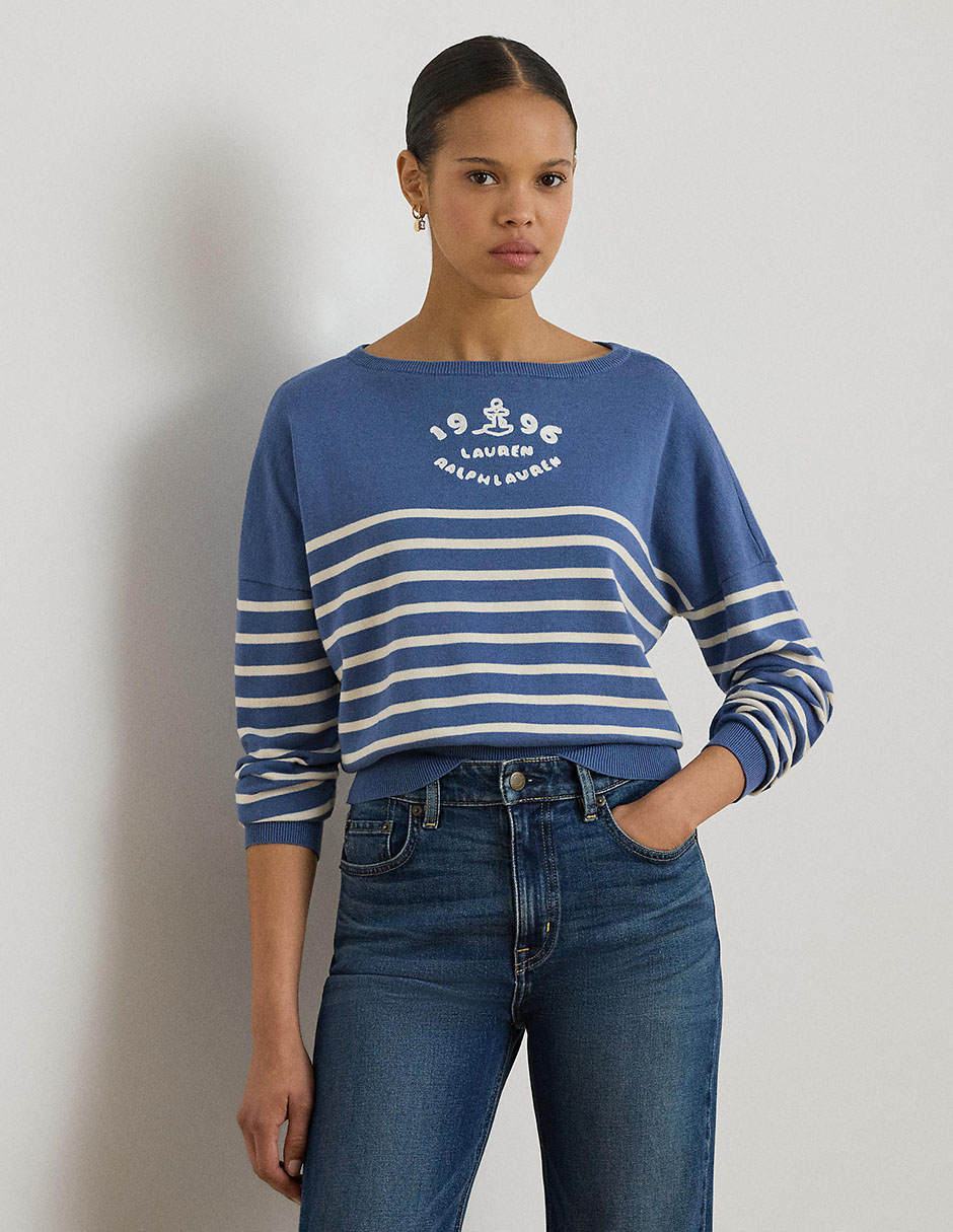 Suéter cuello redondo para mujer