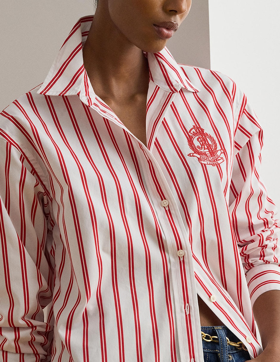 Blusa camisera manga larga para mujer 4