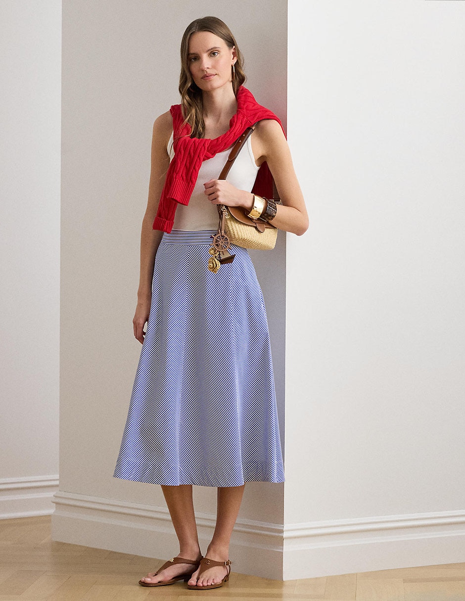 Falda crop cintura alta para mujer 3
