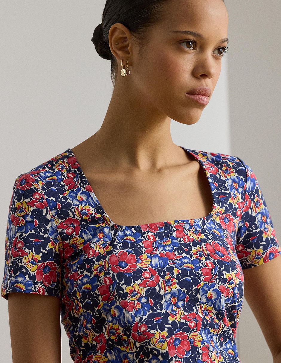 Blusa manga corta para mujer 4