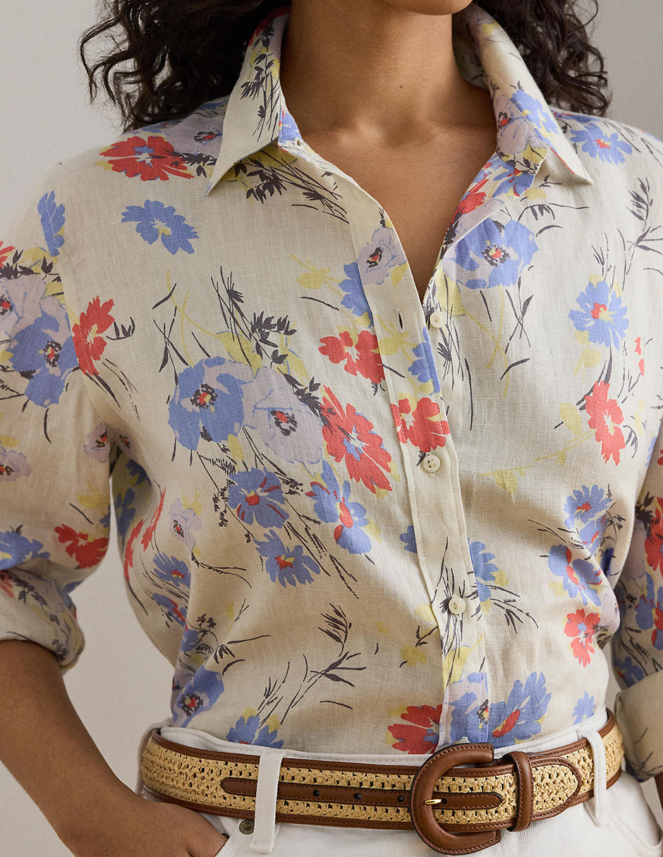 Blusa camisera manga larga para mujer 4