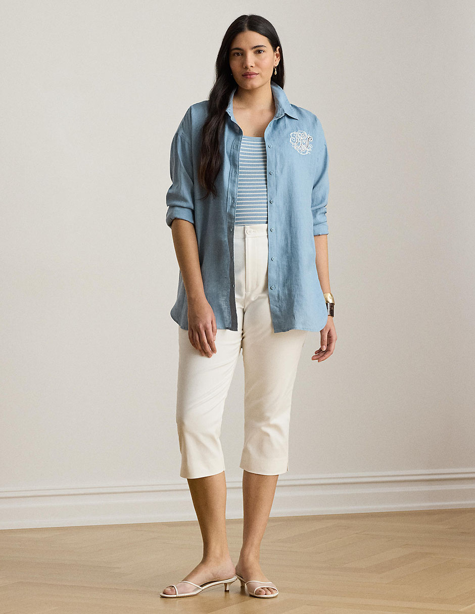 Blusa camisera manga larga para mujer 3