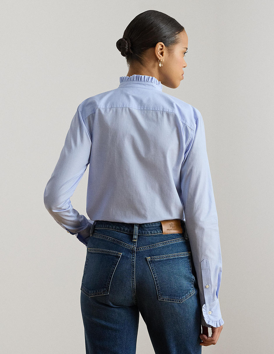 Blusa camisera manga larga para mujer 2