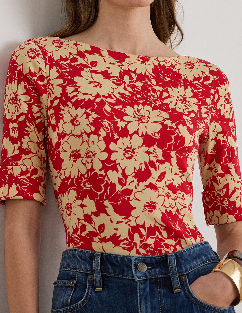 Blusa manga al codo para mujer 4