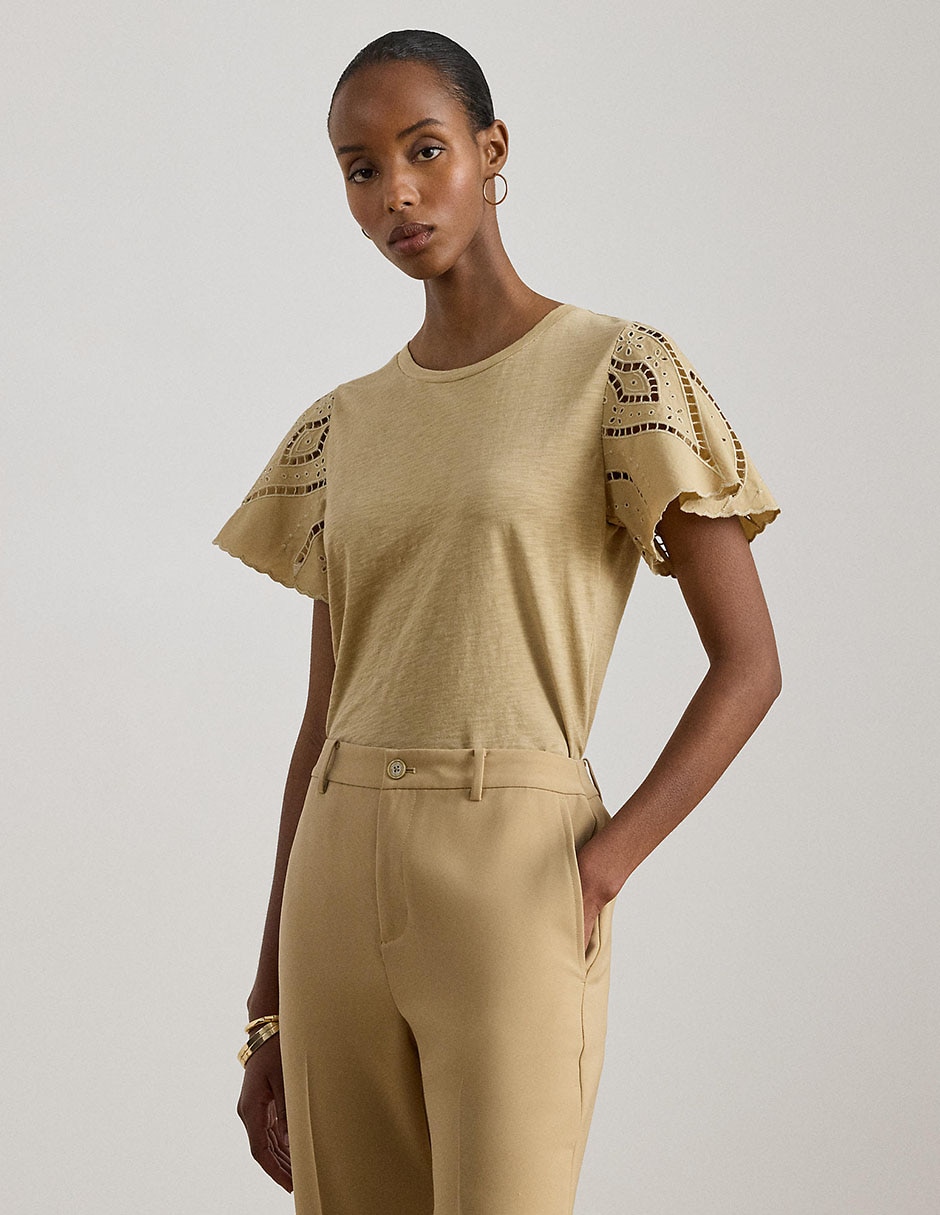 Blusa manga corta para mujer