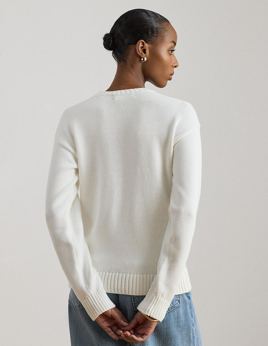 Suéter cuello redondo para mujer 2