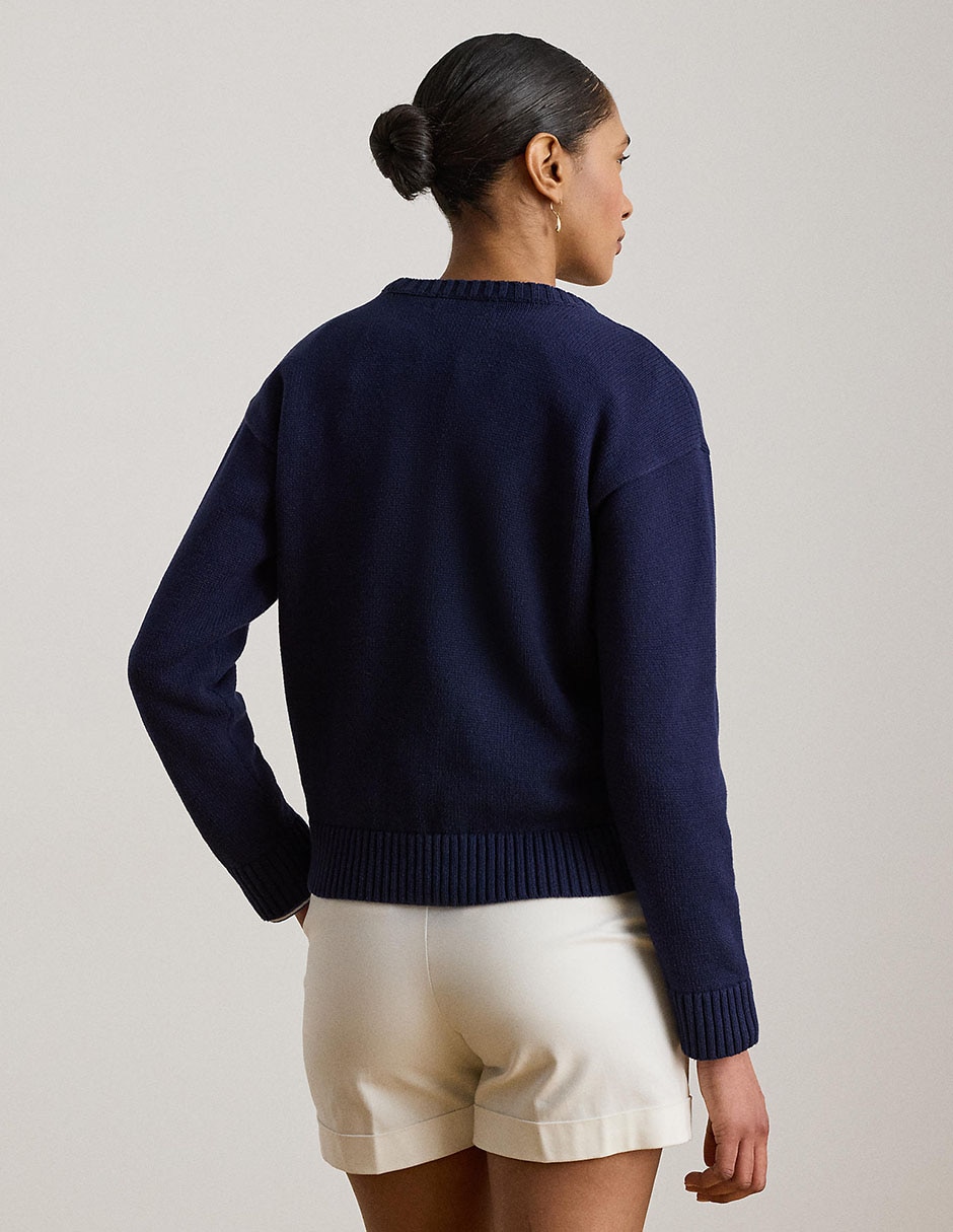 Suéter cuello redondo para mujer 2
