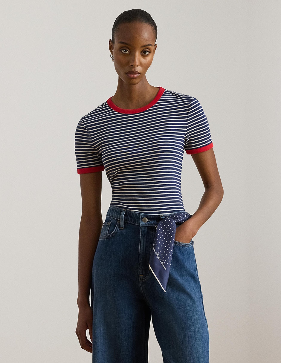 Blusa manga corta para mujer