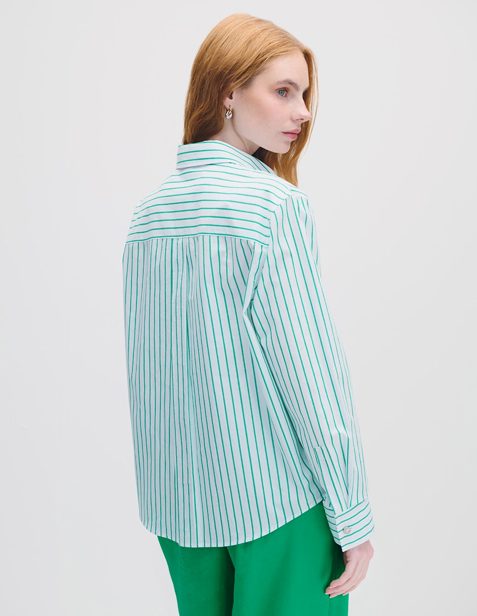 Blusa camisera manga larga para mujer 3