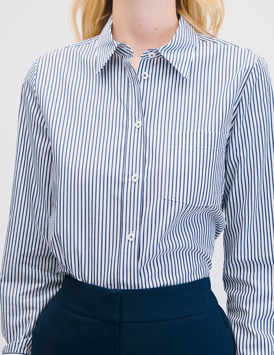 Blusa camisera manga larga para mujer 4