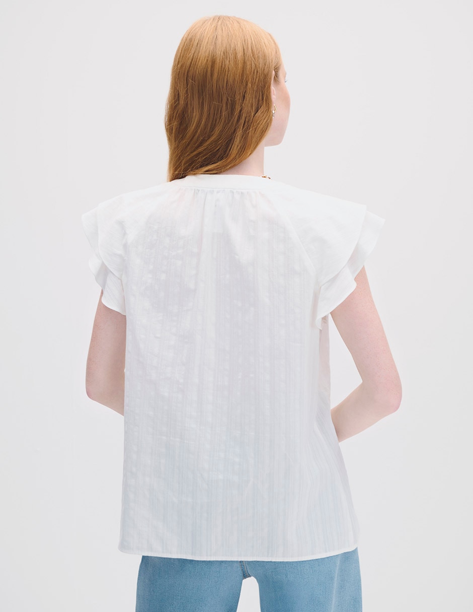 Blusa manga corta para mujer 3