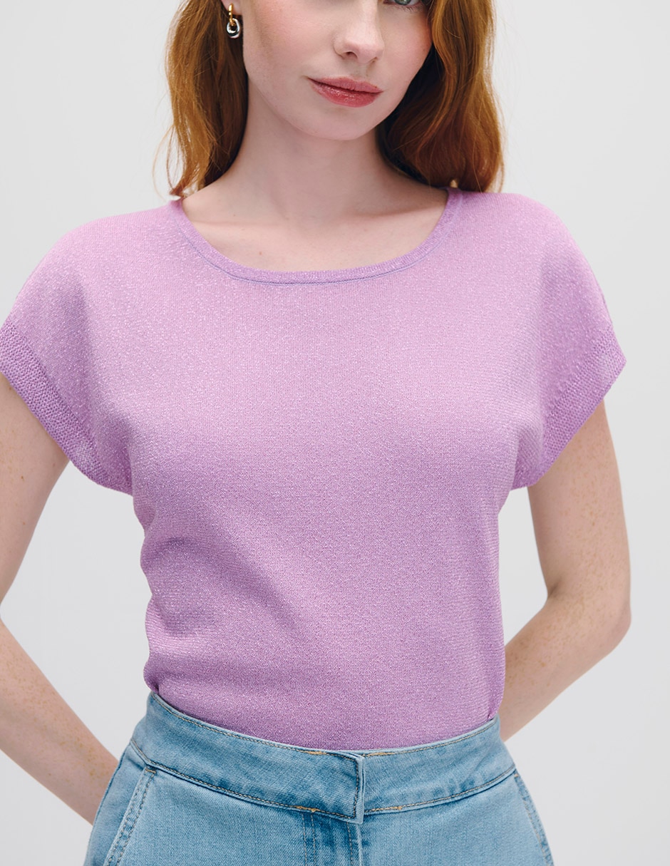 Blusa manga corta para mujer 4