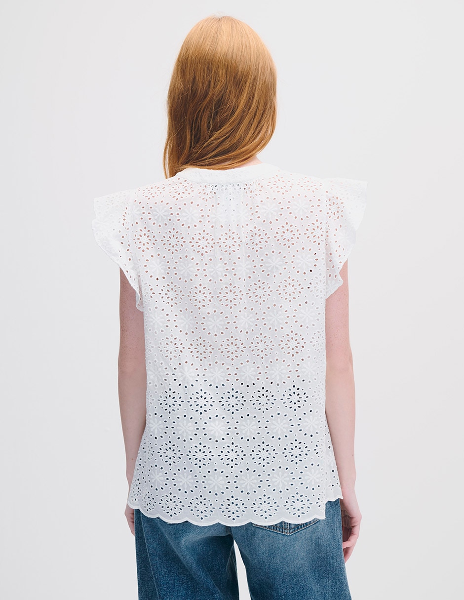 Blusa manga corta para mujer 3