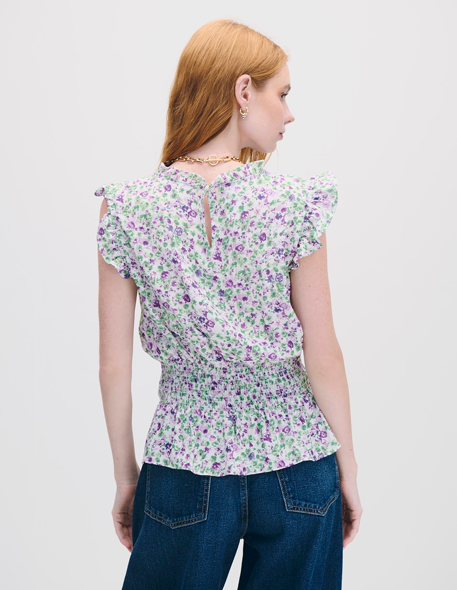 Blusa manga corta para mujer 3