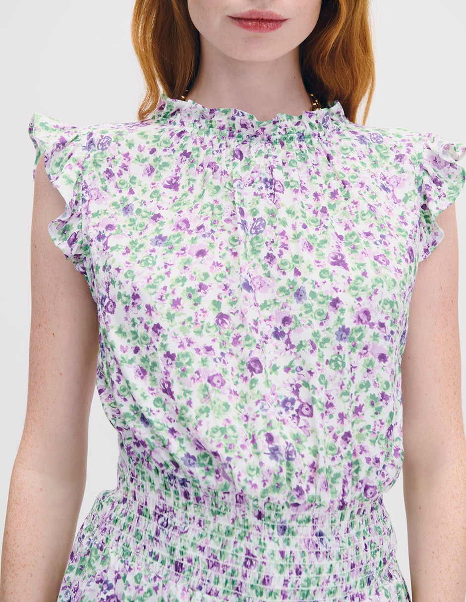 Blusa manga corta para mujer 4