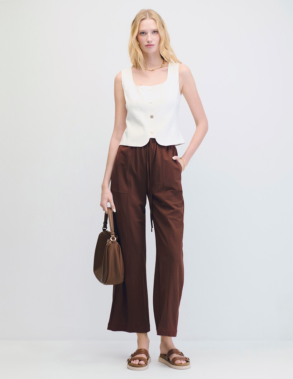 Pantalón wide leg para mujer 4