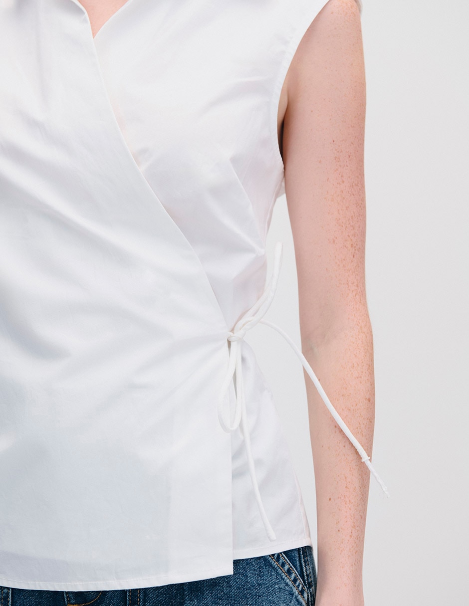 Blusa envolvente para mujer 4