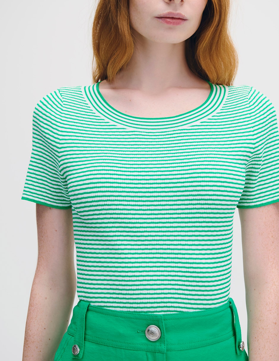 Blusa manga corta para mujer 4