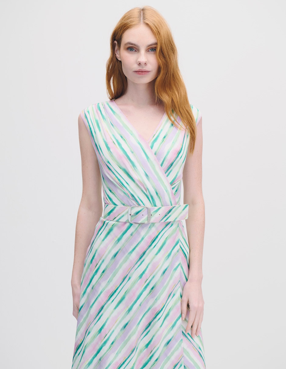 Vestido midi casual Myst para mujer 2