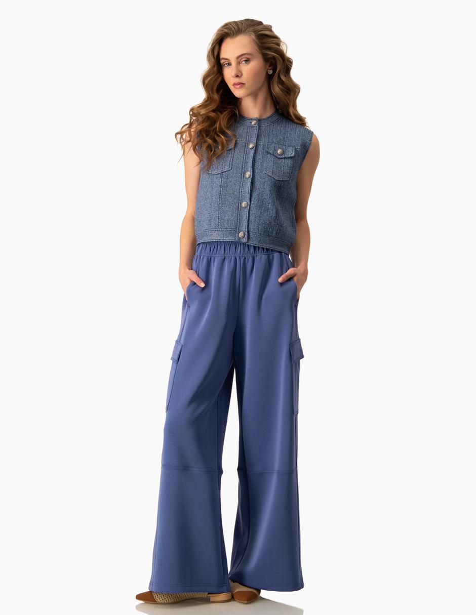 Pantalón cargo wide leg para mujer 4
