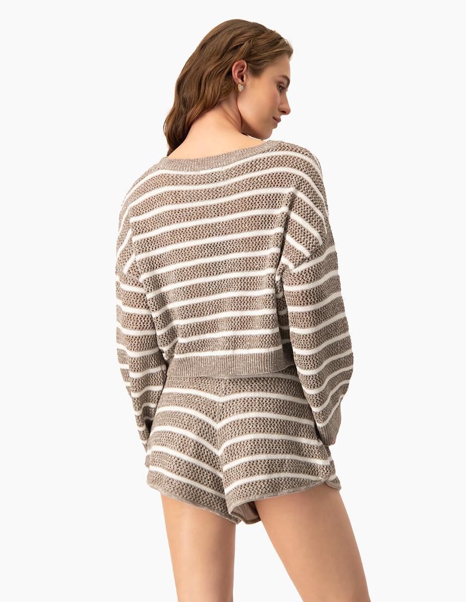 Suéter cuello redondo para mujer 2