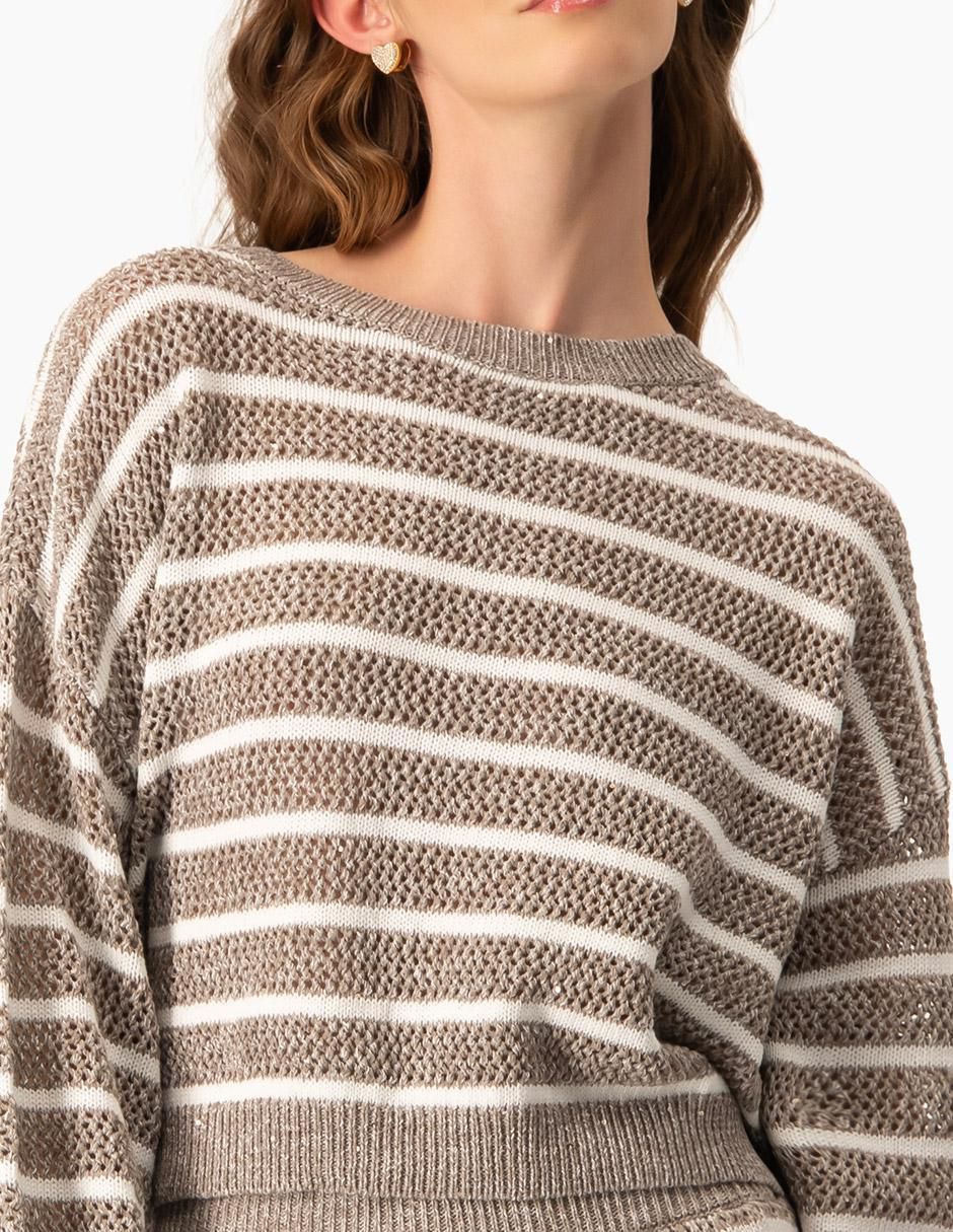 Suéter cuello redondo para mujer 5