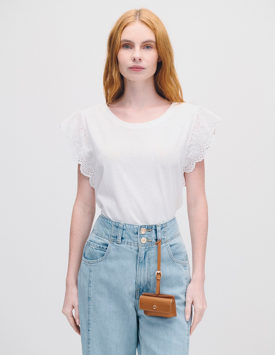 Blusa manga corta Julio para mujer