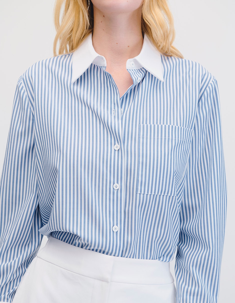 Blusa camisera manga larga Julio para mujer 4