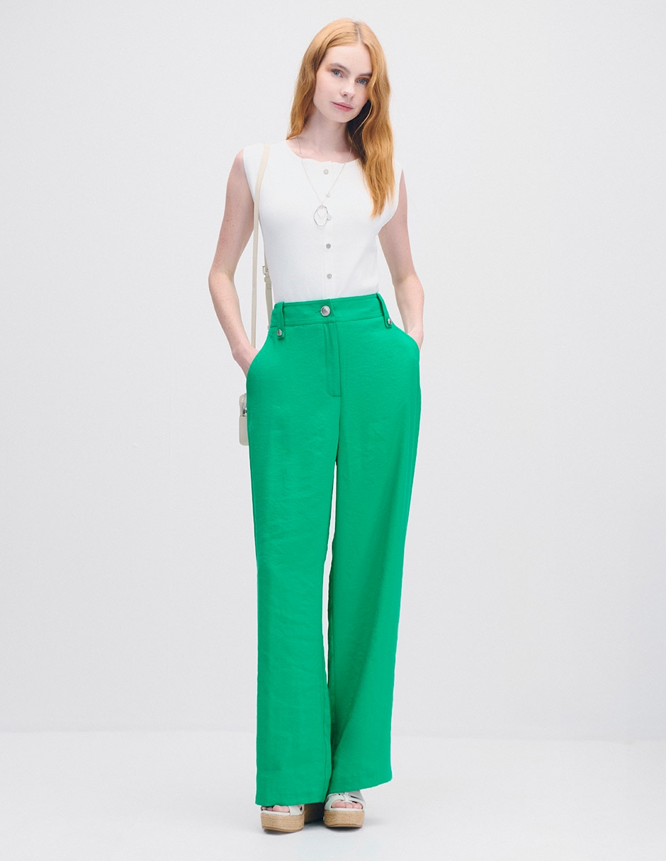 Pantalón wide leg para mujer 2