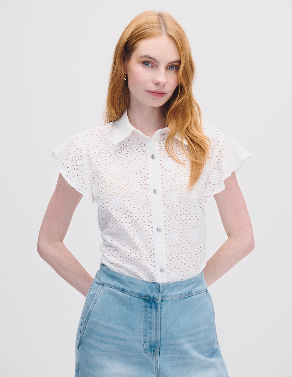 Blusa manga corta Julio para mujer