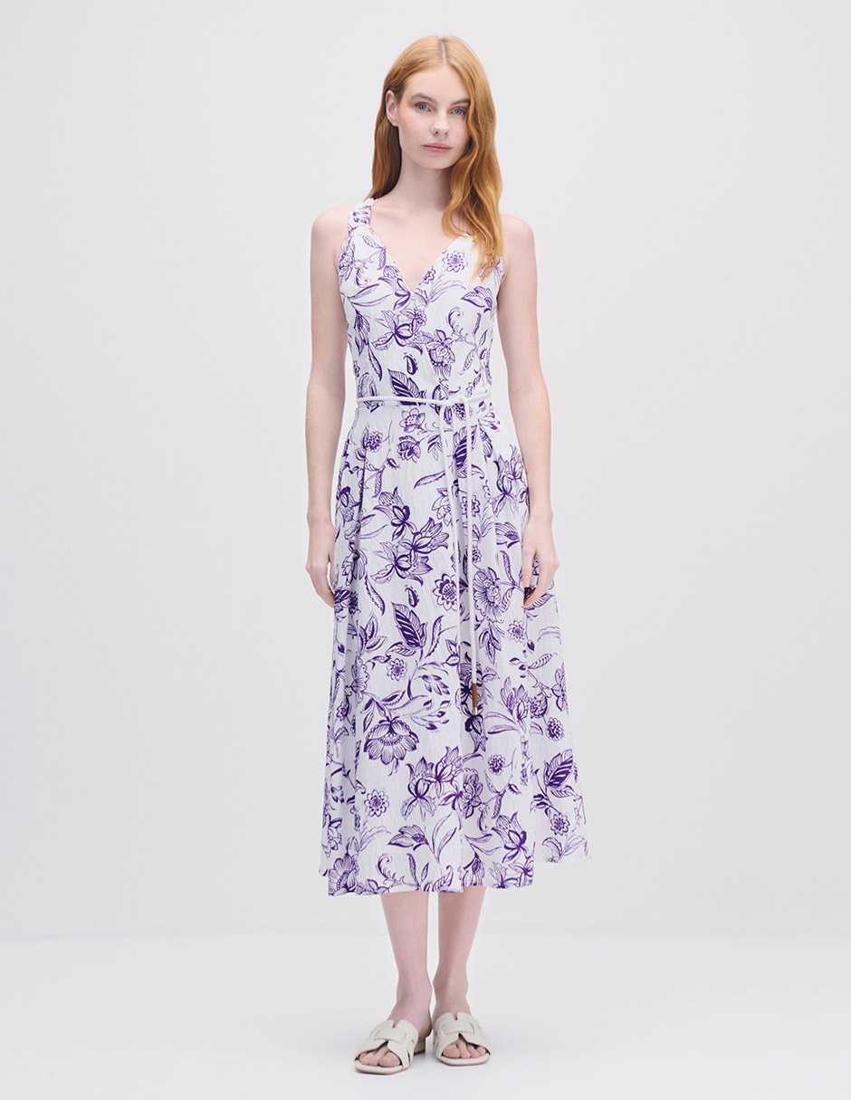 Vestido midi casual para mujer Vestido midi casual para mujer