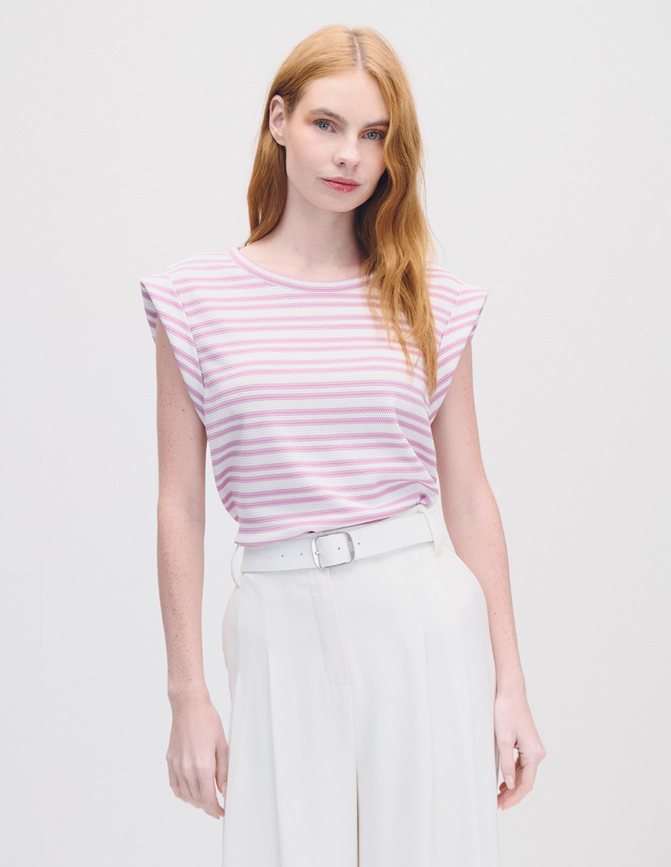 Blusa manga corta para mujer