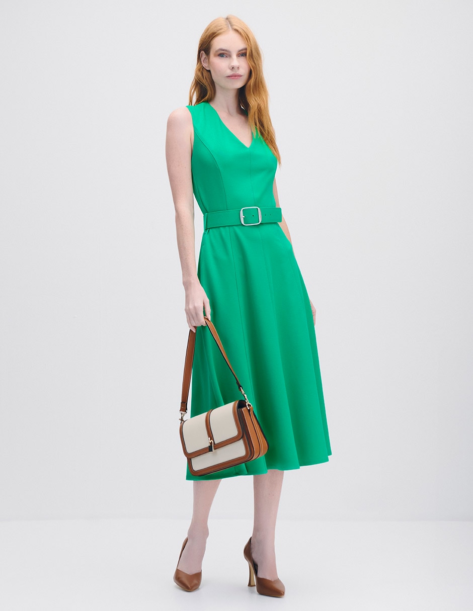 Vestido midi casual para mujer